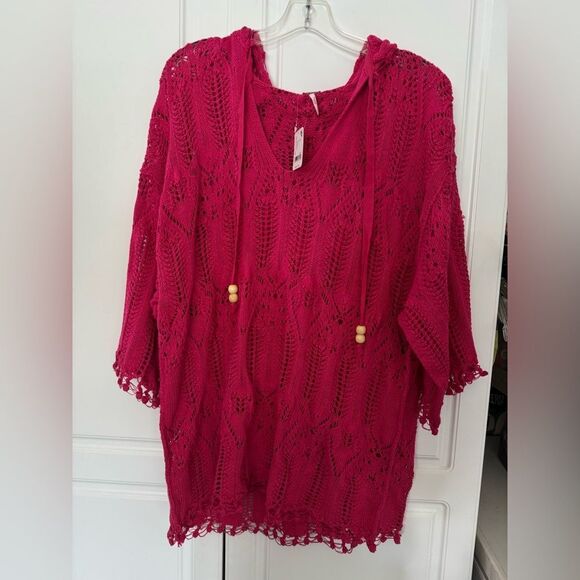Free People Sand Dollar Knit Tunic in Pink - Picture 5 of 6